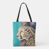 Cheetah Painting Tote Bag (Achterkant)