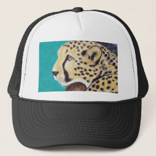 Cheetah Painting Trucker Pet
