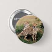Cheetah Pair Ronde Button 5,7 Cm (Voorkant /achterkant)
