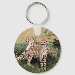 Cheetah Pair Sleutelhanger
