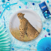 Cheetah Papieren Bordje (Feest)