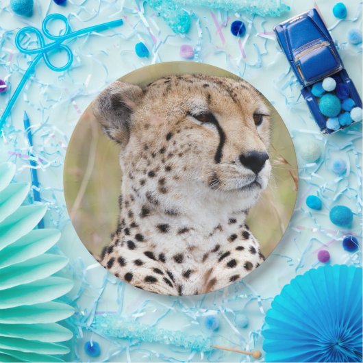 Cheetah Papieren Bordje (Feest)