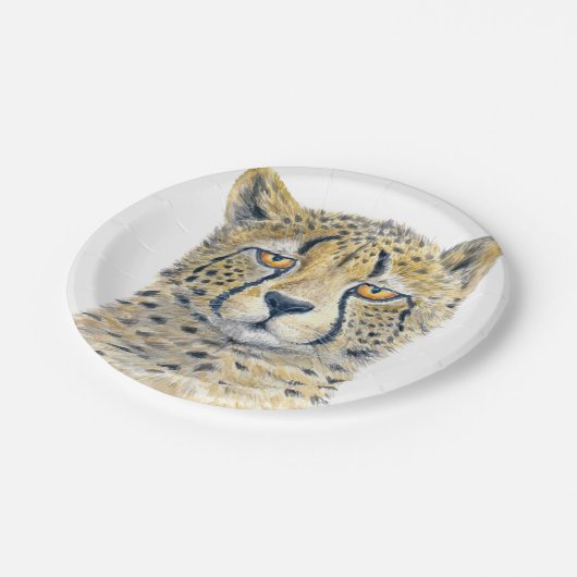 Cheetah Papieren Bordje (Gekanteld)