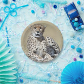 Cheetah Papieren Bordje (Feest)