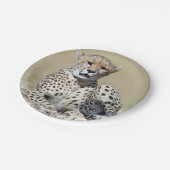 Cheetah Papieren Bordje (Gekanteld)