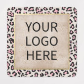 Cheetah Patroon en gouden Vintage Labels (Design 2)