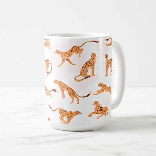 Cheetah Patroon Mok (Voorkant rechts)