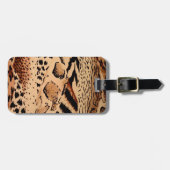 Cheetah Pattern Bagagelabel (Voorkant horizontaal)