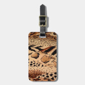 Cheetah Pattern Bagagelabel (Voorkant verticaal)