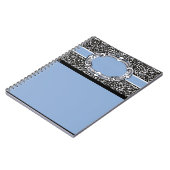 Cheetah Pattern Blue Label Notitieboek (Linkerzijde)