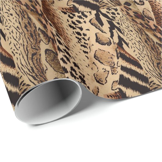 Cheetah Pattern Cadeaupapier (Rol Hoek)