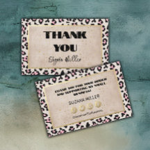 Cheetah Pattern en Gold dank u