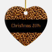 Cheetah Pattern Keepomwille Ornament (Achterkant)