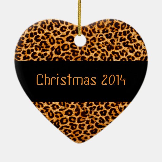 Cheetah Pattern Keepomwille Ornament (Achterkant)