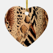 Cheetah Pattern Keramisch Ornament (Voorkant)