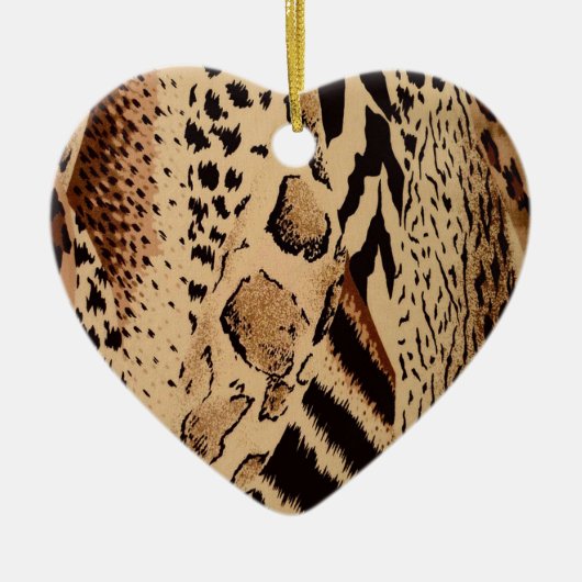 Cheetah Pattern Keramisch Ornament (Voorkant)