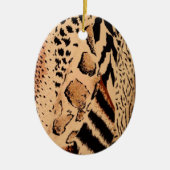 Cheetah Pattern Keramisch Ornament (Voorkant)