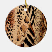 Cheetah Pattern Keramisch Ornament (Voorkant)