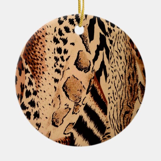 Cheetah Pattern Keramisch Ornament (Voorkant)