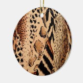 Cheetah Pattern Keramisch Ornament (Links)