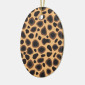 Cheetah Pattern Keramisch Ornament (Links)