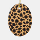 Cheetah Pattern Keramisch Ornament (Voorkant)