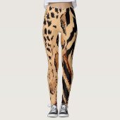 Cheetah Pattern Leggings (Voorkant)