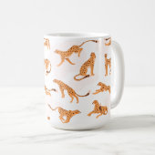 Cheetah Pattern Mug Koffiemok (Voorkant rechts)