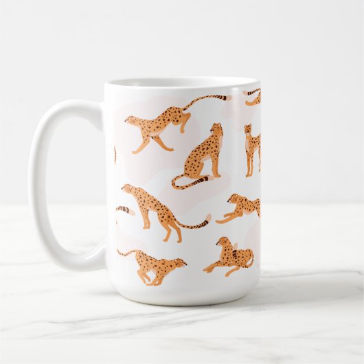Cheetah Pattern Mug Koffiemok (Links)