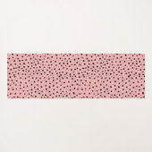 Cheetah Pattern op Bubblegum Pink Yogamat (Achterkant (horizontaal))