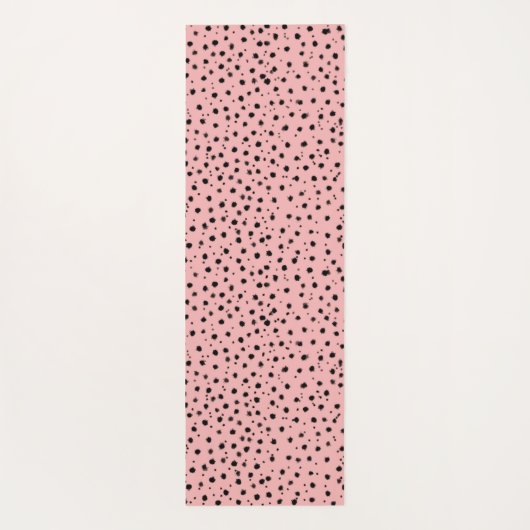 Cheetah Pattern op Bubblegum Pink Yogamat (Achterkant)