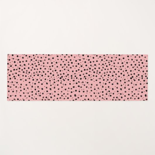 Cheetah Pattern op Bubblegum Pink Yogamat (Voorkant (horizontaal))