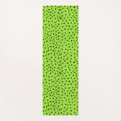 Cheetah Pattern op Limoen Yogamat (Voorkant)