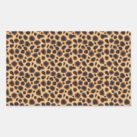 Cheetah Pattern Rechthoekige Sticker (Voorkant)