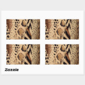 Cheetah Pattern Rechthoekige Sticker (Vel)