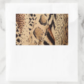 Cheetah Pattern Rechthoekige Sticker (Tas)