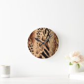 Cheetah Pattern Ronde Klok (Huis)