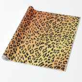 Cheetah Pattern Wrapping Paper Cadeaupapier (Uitgerold)