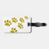 Cheetah Paw Print Bagagelabel (Achterkant horizontaal)