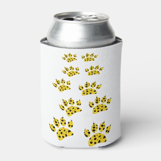 Cheetah Paw Print Blikjeskoeler (Blikje Voorkant)