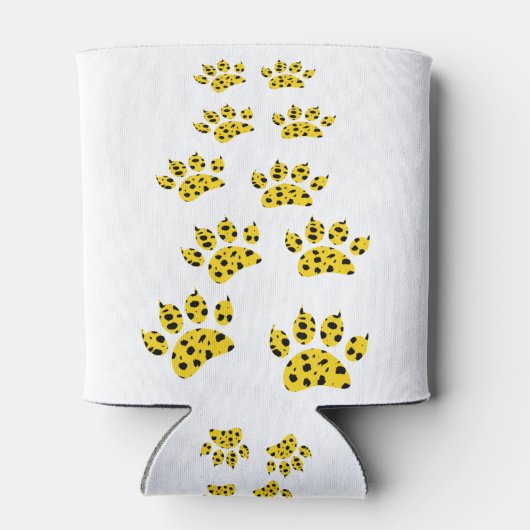 Cheetah Paw Print Blikjeskoeler (Achterkant)