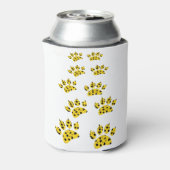 Cheetah Paw Print Blikjeskoeler (Blikje Achterkant)