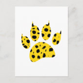 Cheetah Paw Print Briefkaart (Voorkant)