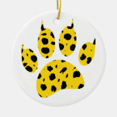 Cheetah Paw Print Keramisch Ornament (Voorkant)
