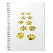 Cheetah Paw Print Notitieboek (Voorkant)