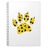 Cheetah Paw Print Notitieboek (Voorkant)