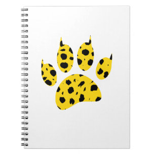 Cheetah Paw Print Notitieboek