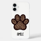 cheetah paw print phone case (Achterkant)