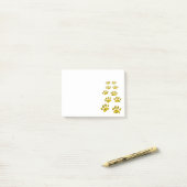 Cheetah Paw Print Post-it® Notes (Op bureau)
