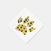 Cheetah Paw Print Servet (Hoek)